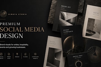 design premium social media posts and brand visuals