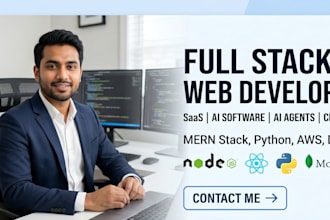 develop a custom web application as a senior full stack developer