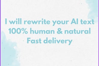 rewrite ai generated text to sound natural and human