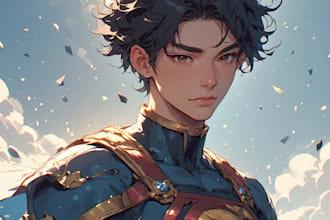 do super hero comic or character illustration