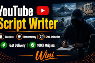 write engaging youtube scripts for faceless channels