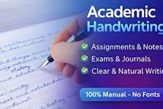 do professional handwritten assignments and notes