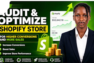 do a shopify cro expert, shopify audit and conversion optimization