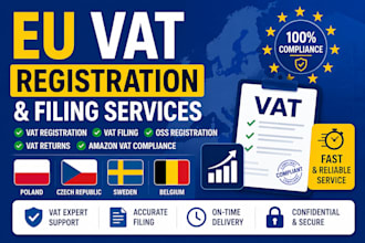 handle eu vat registration and filing for poland czech republic sweden belgium