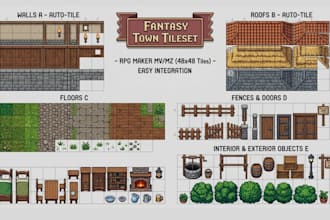 create a custom map for you game, book in the rpg maker mv or mz