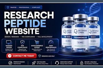 build fda compliant peptide website peptide website research peptide website