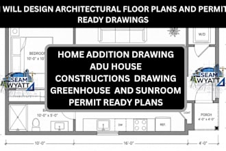 design architectural floor plans and permit ready drawings