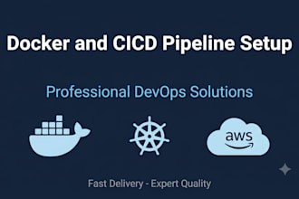 setup docker and cicd pipeline for your application