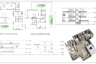 do autocad 2d floor plan, 3d floor plan design