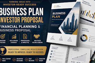 write business plan, investor proposal, financial planning, business plan writer