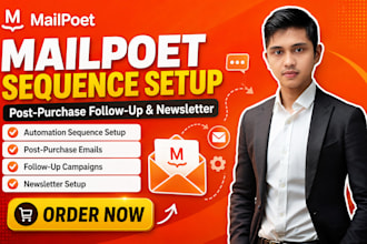 setup mailpoet email automation sequence post purchase follow up newsletter