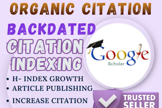 increase google scholar citation index article organically for reference cite
