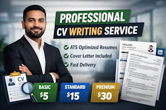 write a professional ats friendly CV and resume