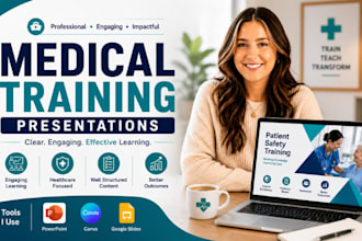 design medical training PPT, nursing education healthcare slides expert