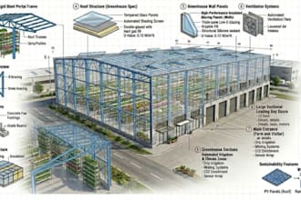 3d eng draft all types of greenhouse with structure analysis