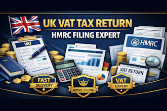 prepare UK vat tax return and file vat returns to hmrc accurately