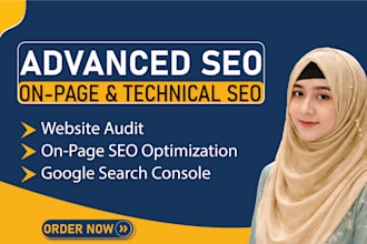 on page SEO, fix indexing issues, google search console and website audit