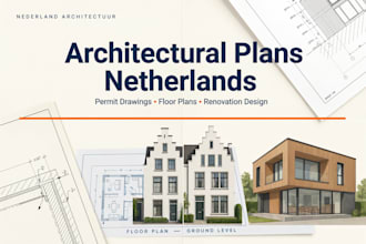 create permit drawings floor plans and house renovation designs in netherlands
