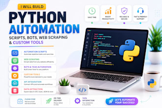 code python automation scripts, bots, web scraping and custom tools