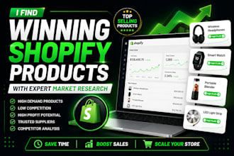find winning shopify products with market research
