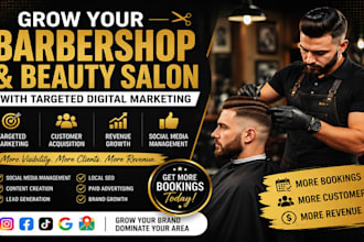 grow your barbershop or beauty salon with digital marketing and social media