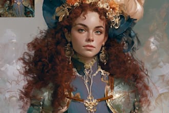 create fantasy character portrait art