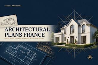design house plans permit drawings and architectural plans in france