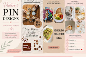 aesthetic pinterest pin design in canva