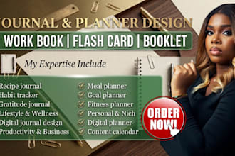 do kdp journal design, workbook, planner diary, digital planner format notebook