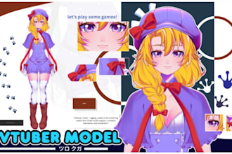 2d vtuber model live2d vtuber anime vtuber virtual streamer twitch vtuber avatar