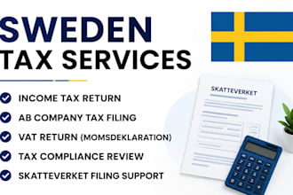 prepare sweden income tax return inkomstdeklaration ab tax vat filing