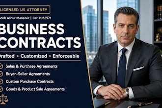 draft an ironclad sales and purchase agreement as a US attorney