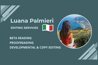 proofread and edit your italian manuscript