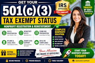 non profit registration reinstate 501c3 tax exempt bylaws form 1023ez 1023 990