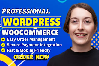 design ecommerce website online store using wordpress woocommerce website