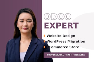 implement odoo ecommerce website, CRM, customize theme, erp modules and fix SEO