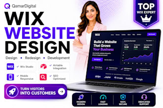 build a premium wix website and integrate airtable for your business
