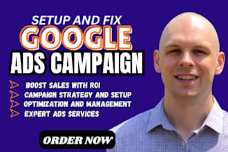 fix and set up manage google adswords ppc campaign, analytics,campaign audit sem