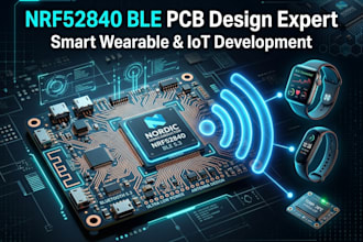 develop nrf52840 ble pcb for smart wearable devices