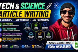 write a clear and engaging tech or science article for your blog