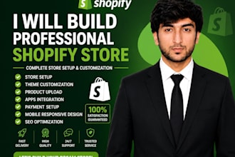 create a professional shopify dropshipping store