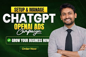 setup and manage chatgpt openai ads campaign for business growth