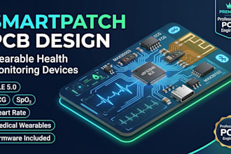 create smartpatch pcb design for wearable health monitoring devices