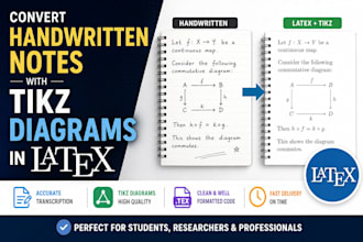 convert handwritten notes with tikz diagrams in latex