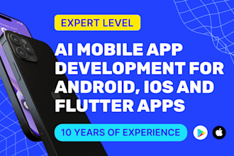 do ai mobile app development for android, ios and flutter apps