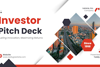 design investor pitch deck and film pitch deck for funding