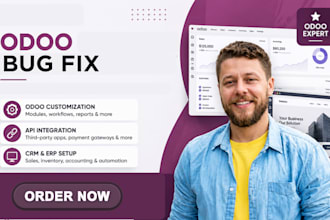 fix odoo errors, bugs, module issues, server problems, performance and crashes