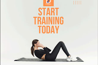 design gym and fitness social media posts