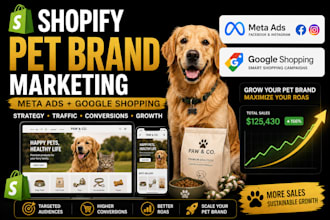 promote your shopify pet brand with meta ads and google shopping
