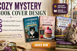 design a cozy mystery book cover dark romance cover design amazon book cover